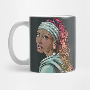 Our modern Reva Prisma as “Girl withe a Pearl earring” Mug